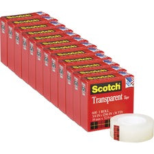 Scotch Transparent Tape - 3/4"W