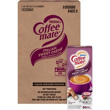 Coffee mate Italian Sweet Creme Nondairy Liquid Creamer Singles