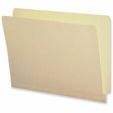 Business Source Straight Tab Cut Letter Recycled End Tab File Folder