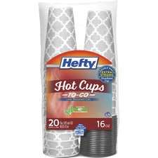 Hefty 16 oz Hot Cups & Lids To-Go