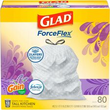 Glad ForceFlex Tall Kitchen Drawstring Trash Bags