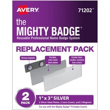 The Mighty Badge® by Avery® Professional Reusable Name Badge System Replacement Pack