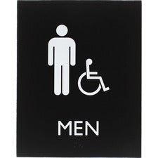 Lorell Men's Handicap Restroom Sign