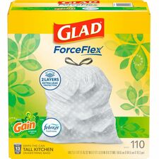 Glad ForceFlex Tall Kitchen Drawstring Trash Bags