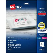Avery® Sure Feed Arched Tent Cards