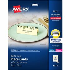 Avery® Ivory Matte 2-sided Place Cards
