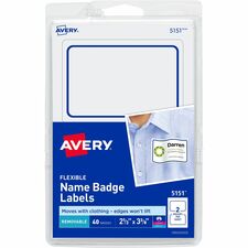 Avery® Flexible Name Badge Labels