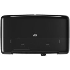 TORK Tork Twin Mini Jumbo Toilet Paper Roll Dispenser Black T2