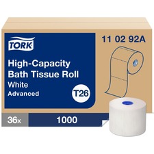 TORK High-Capacity Toilet Paper Roll White T26