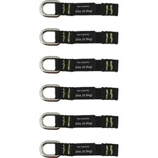 Ergodyne 3700 Web Tool Tether Attachment - D-Ring Tool Tails - 2lbs (6-Pack)