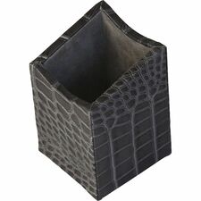 Protacini Castlerock Gray Italian Patent Leather Pencil Cup