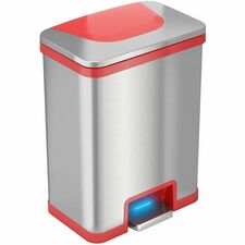 HLS Commercial 13-Gallon Pedal-Sensor Trash Can