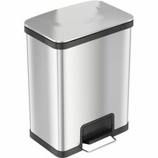 HLS Commercial AirStep Stainless Steel Step Trash Can