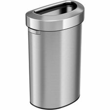 HLS Commercial Semi-Round Open Top Trash Can