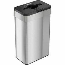 HLS Commercial 21-Gallon Rectangular Open Trash Can