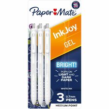 Paper Mate Inkjoy Gel Bright! Pens, Medium Point (0.7mm)
