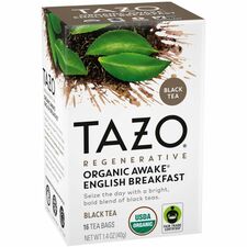 Tazo Regenerative Organic Awake English Breakfast Black Tea Bag