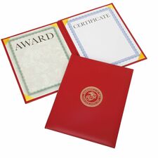 SKILCRAFT® Padded Award Certificate Binder with USMC Seal