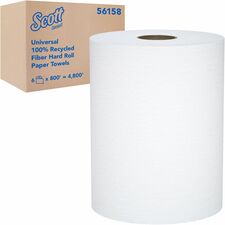 Scott® Universal 100% Recycled Fiber Hard Roll Paper Towels