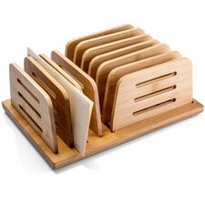 Officemate Bamboo Large File Sorter