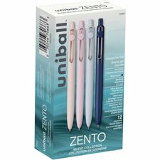 uniball Zento Retractable Liquid Gel Pens