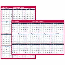 At-A-Glance Vertical Horizontal Reversible Erasable Wall Calendar