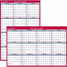 At-A-Glance Vertical Reversible Horizontal Erasable Wall Calendar