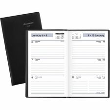 At-A-Glance Weekly Planner, Black, Pocket, 3 1/2" x 6"