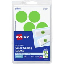 Avery® 1-1/4" Color-Coding Labels