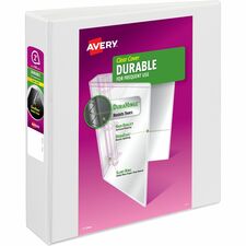 Avery® Durable View Binder 2" , Slant D Rings, White