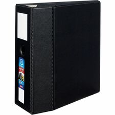 Avery® Heavy Duty Binder 5" , One Touch Locking D Rings, Black