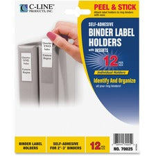 C-Line Self-Adhesive Binder Labels