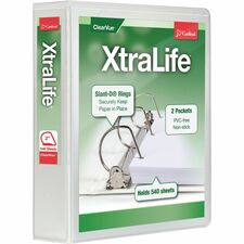Cardinal® Xtralife ClearVue Locking Slant-D Binder