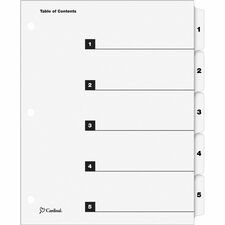 Cardinal® OneStep Numbered Index System