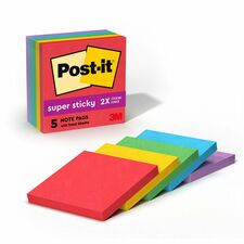 Post-it® Super Sticky Notes - Playful Primaries Color Collection