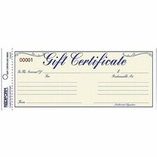 Rediform Gift Certificates with Envelopes