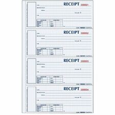 Rediform Hardbound Numbered Money Receipt Books