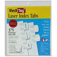 Redi-Tag Laser Printable Index Tabs