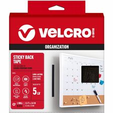 VELCRO® Sticky Back 15ft x 3/4in Roll Black
