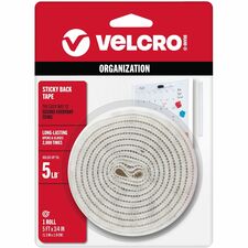 VELCRO® Sticky Back 5ft x 3/4in Roll White