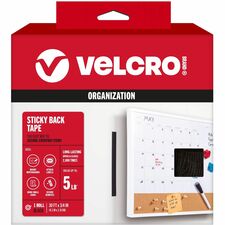 VELCRO® Sticky Back 30ft x 3/4in Roll Black