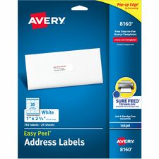 Avery® Easy Peel® Address Labels with Sure Feed Technology