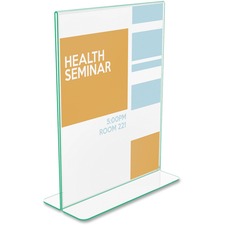 Deflecto Superior Image Premium Green Edge Sign Holder