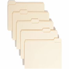 Smead 1/5 Tab Cut Letter Recycled Top Tab File Folder