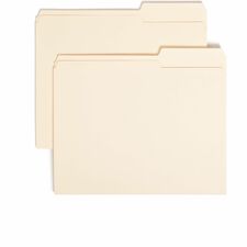 Smead 2/5 Tab Cut Letter Recycled Top Tab File Folder