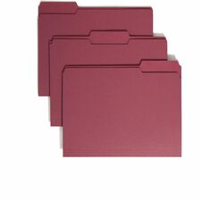Smead Colored 1/3 Tab Cut Letter Recycled Top Tab File Folder