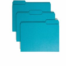 Smead Colored 1/3 Tab Cut Letter Recycled Top Tab File Folder