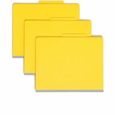 Smead Colored 2/5 Tab Cut Letter Recycled Classification Folder