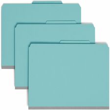 Smead SafeSHIELD 2/5 Tab Cut Letter Recycled Classification Folder