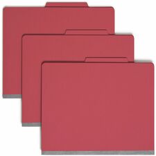 Smead Colored 2/5 Tab Cut Letter Recycled Classification Folder